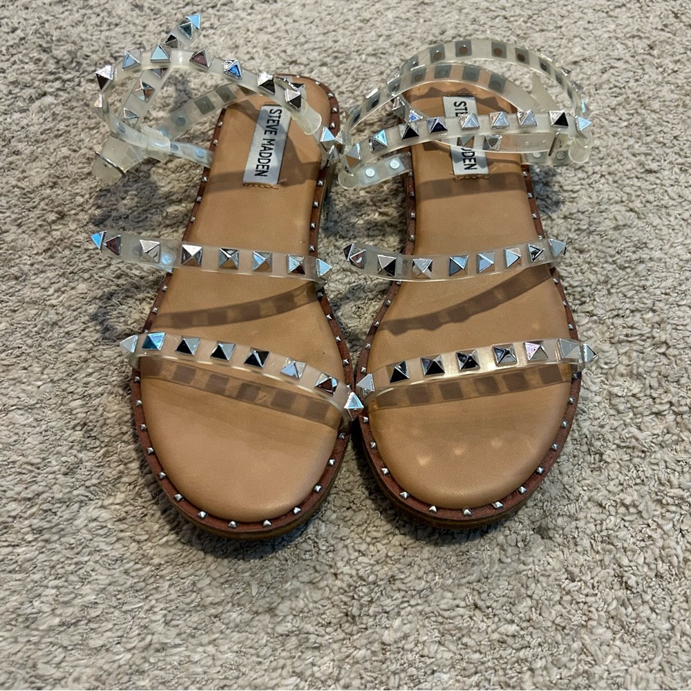 Steve Madden Greek Studded Sandals 6.5